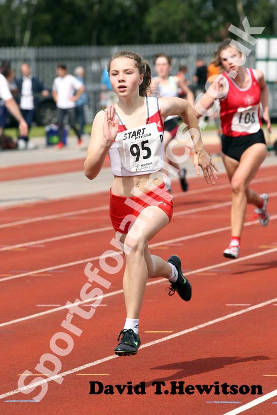 Ashley Bland, under-15s 200 metres, Northern under-15/17/20s.